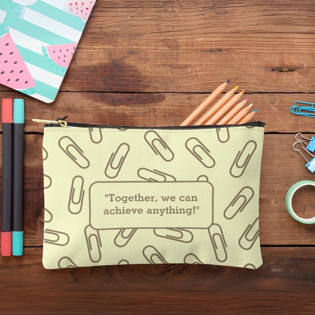 Paper clips pattern personalized  Pencil case/bag  Accessory Pouch (Paper clips pattern personalized Pencil case/bag Accessory Pouch)