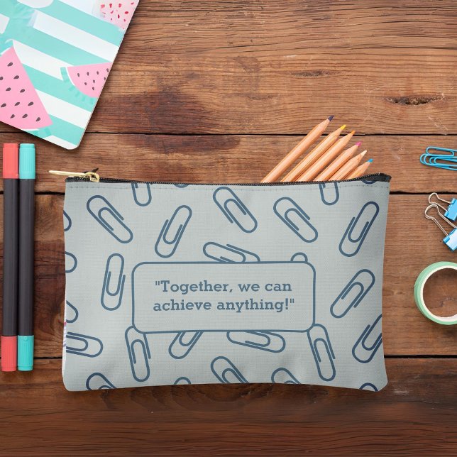Paper clips pattern personalized  Pencil case/bag  Accessory Pouch (Paper clips pattern personalized Pencil case/bag Accessory Pouch)