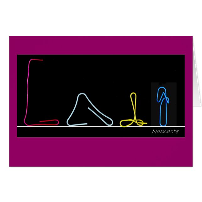 Paper clips yoga (Front Horizontal)