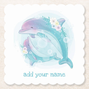 PAPER COASTER : CHILDREN'S BIRTHDAYS : DOLPHINS 