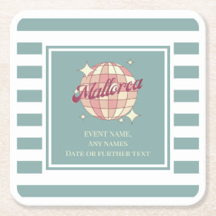 Paper coaster Mallorca Spain fiesta event