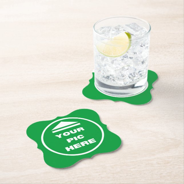 Paper Coaster (set of 6) - Add Your Image -Bracket (Insitu)