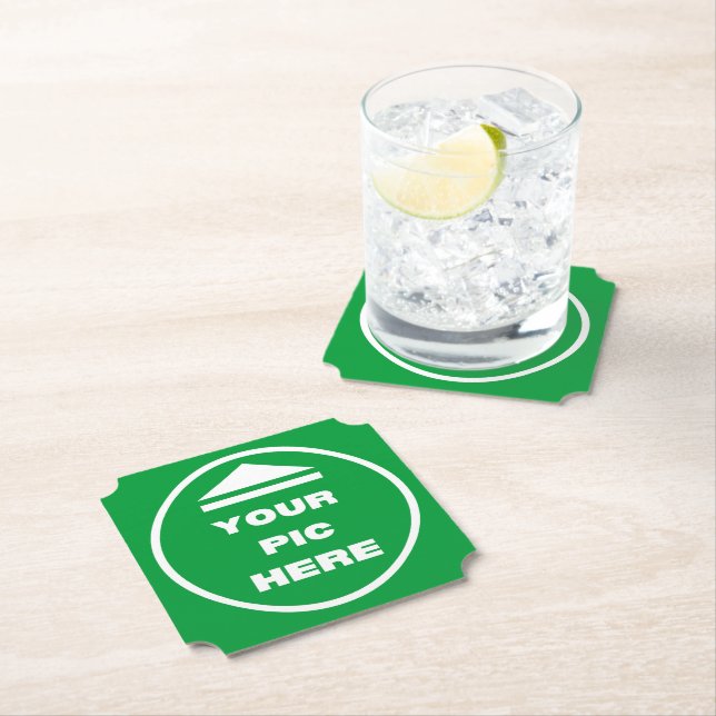 Paper Coaster (set of 6) - Add Your Image - Ticket (Insitu)