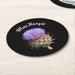 Paper Coaster - Thistle with Name