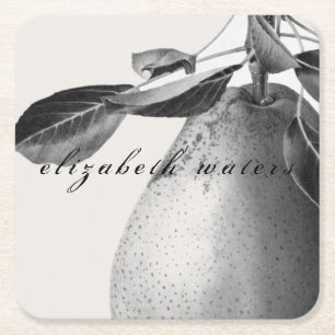 PAPER COASTER : "VINTAGE PEAR" : CUSTOMISABLE