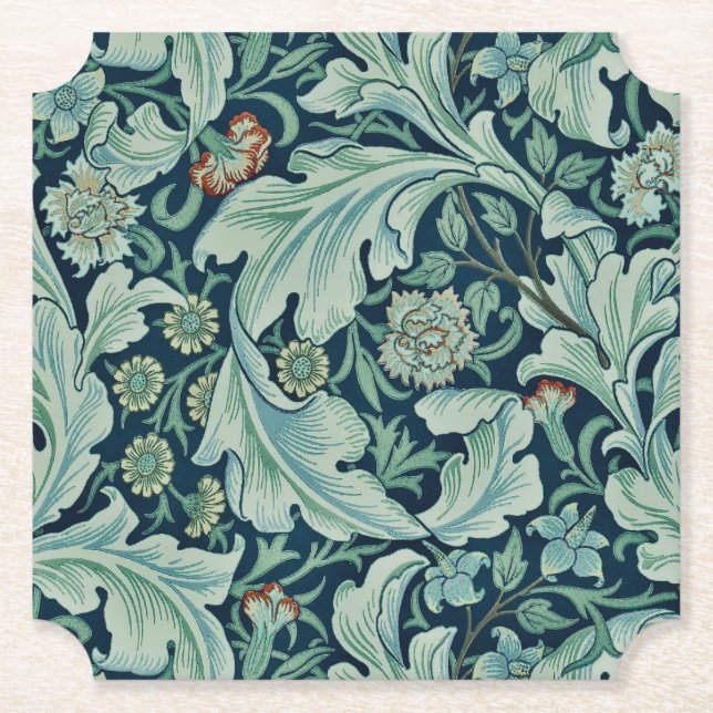 PAPER COASTER : WILLIAM MORRIS : FLORAL (Front)