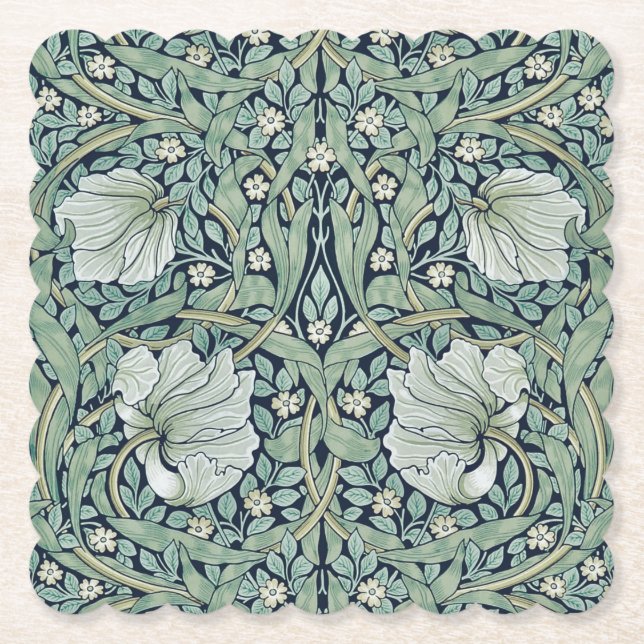 PAPER COASTER : WILLIAM MORRIS : PIMPERNEL (Front)