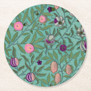 PAPER COASTER : WILLIAM MORRIS : POMEGRANATES