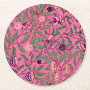 PAPER COASTER : WILLIAM MORRIS : POMEGRANATES