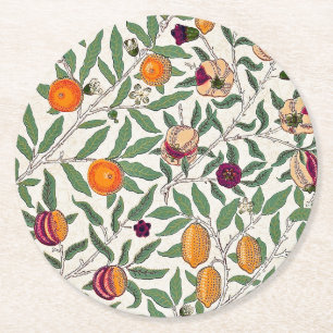PAPER COASTER : WILLIAM MORRIS : POMEGRANATES