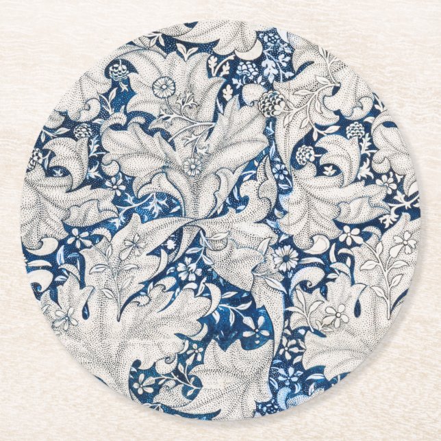 PAPER COASTER : WILLIAM MORRIS : WALLFLOWER (Front)