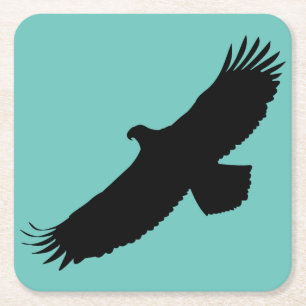 Paper Coaster with Flying Eagle Your Colour