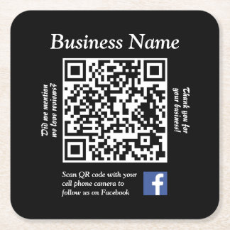 Paper Coaster With QR Code