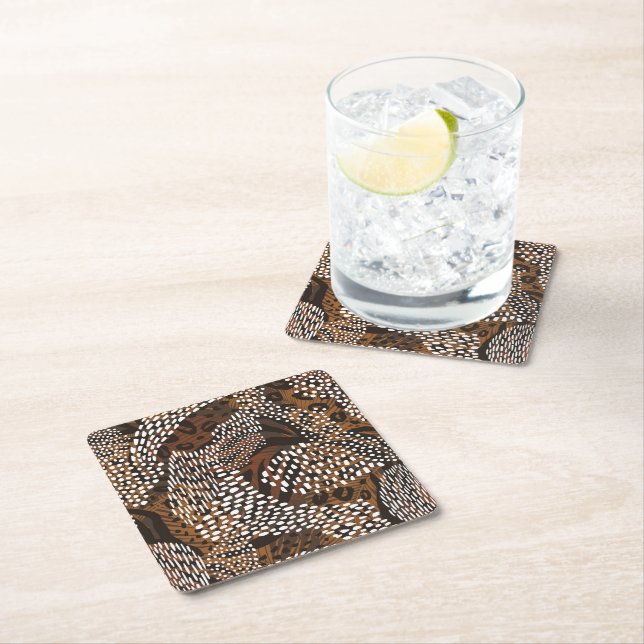 Paper Coasters Animal Print (Insitu)