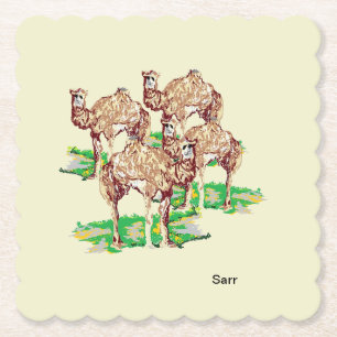 Paper Coasters : Camels
