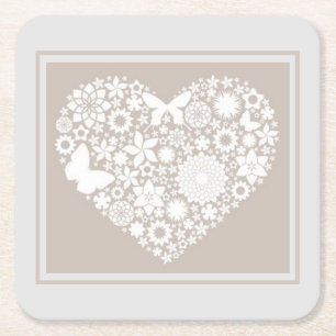Paper Coasters - Heart