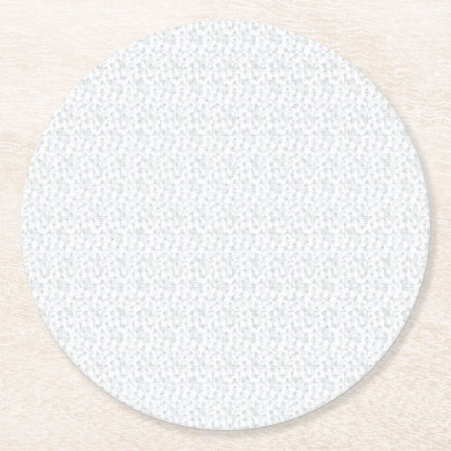 Paper Coasters | Pi Pattern Round Design (Front)