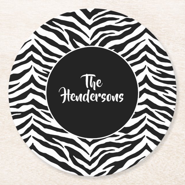 Paper Coasters Set-Custom Name (Front)