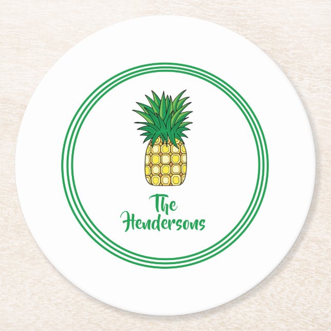 Paper Coasters Set-Custom Name (Front)