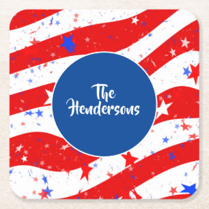 Paper Coasters Set-Custom Name