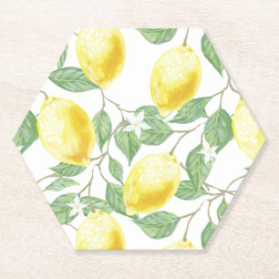 Paper Coasters Set-Lemons