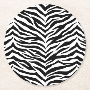 Paper Coasters Set-Zebra Print