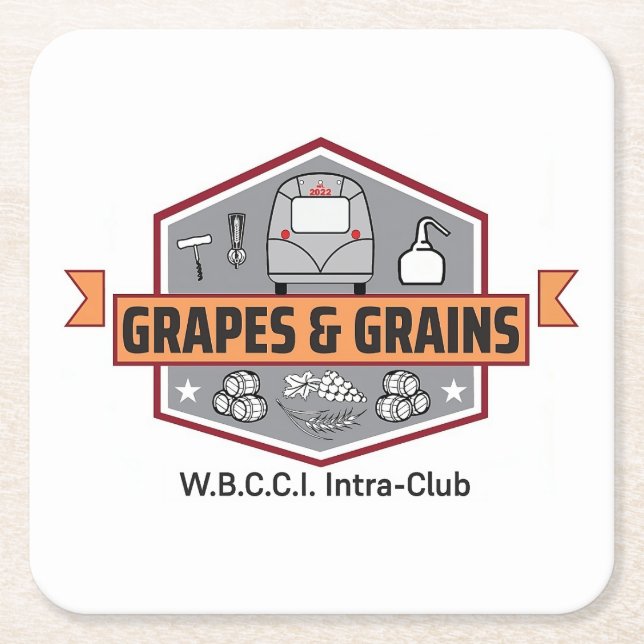 Paper Coasters with Logo  (Front)