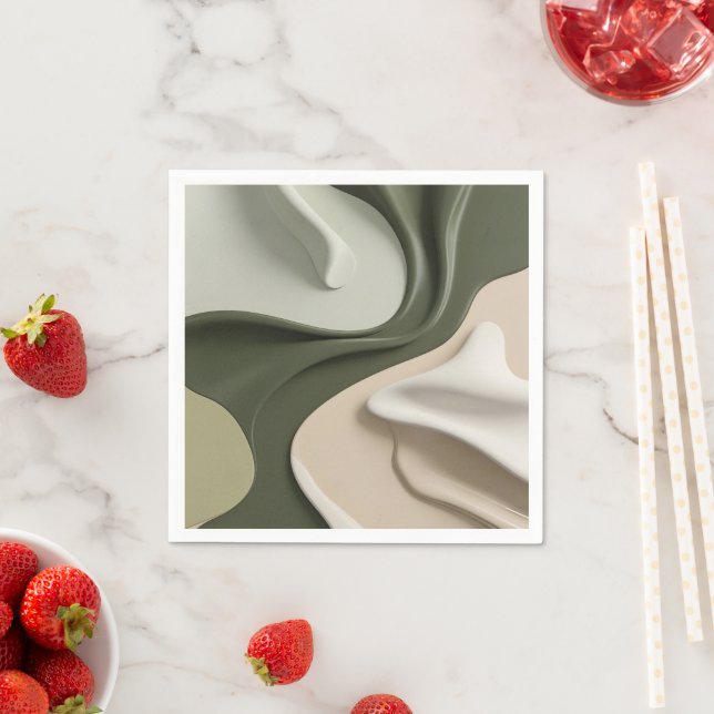 Paper cocktail napkin in stylish graphic (Insitu)