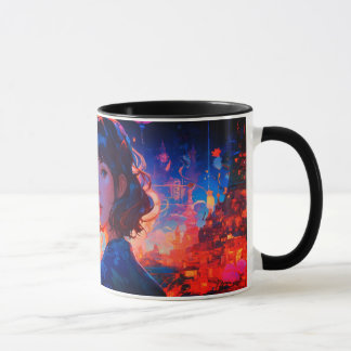 paper craft style classical mug
