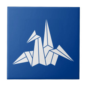 Paper Crane Ceramic Tile