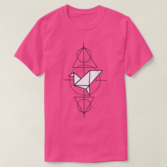 Paper crane geometry T-Shirt (Design Front)