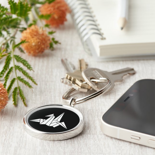 Paper Crane Keychain (Side)