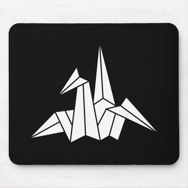 Paper Crane Mouse Pad (Front)