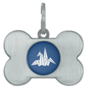 Paper Crane Pet Tag