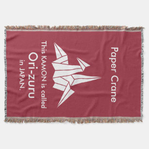 Paper Crane Throw Blanket