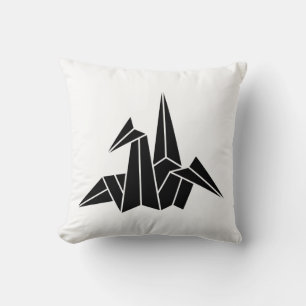 Paper Crane Throw Pillow
