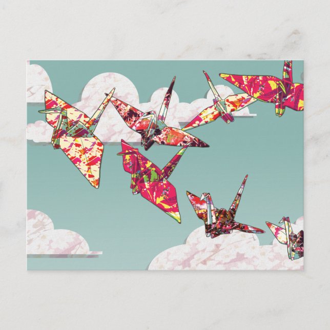 Paper Cranes Postcard (Front)