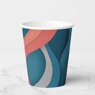 Paper cup, A vibrant colorful classic design Pap Cups