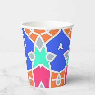 Paper cup, A vibrant colorful classic design   Pap Cups