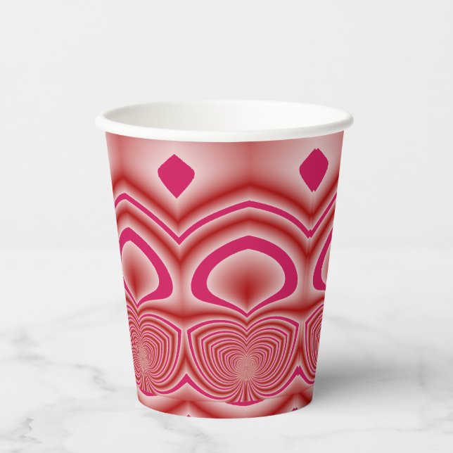 Paper cup, A vibrant maroon colour classic design  Cups (Front)