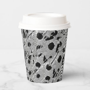 Paper Cup Black Dot