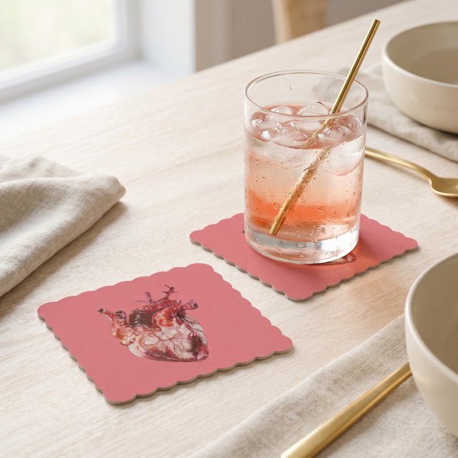 Paper Cup Holder Hearts Coaster (Creator Uploaded)