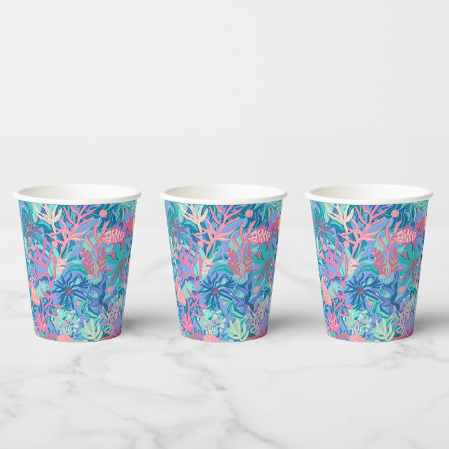 Paper cup in stylish graphic (Multi)