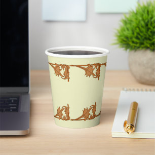 Paper Cup - Iron Bracket Leaves