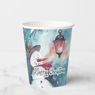 Paper cup Merry Christmas