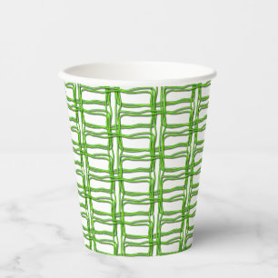 Paper Cup - Woven Mesh in Green