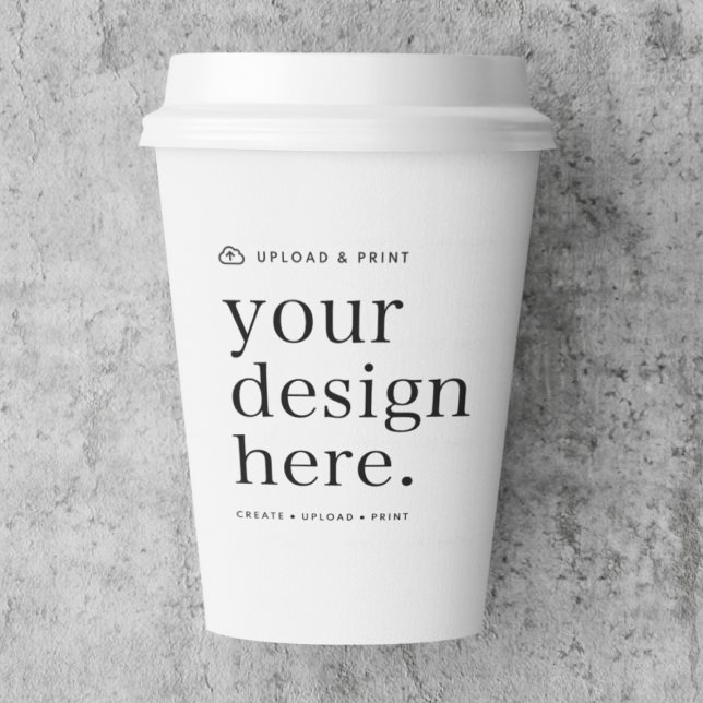 Paper Cup Your Design Upload (Versatile paper cups for business events, weddings, special occasions & more!)