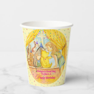 Paper cups for girls birthday party 