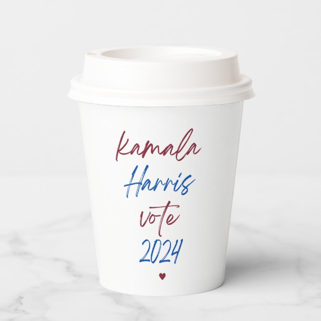 Paper cups for Kamala Harris 2024 (Back)
