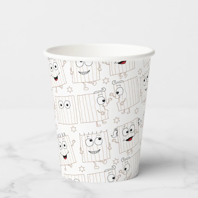 Paper Cups "Passover Happy Matzahs" 8 oz. (Back)